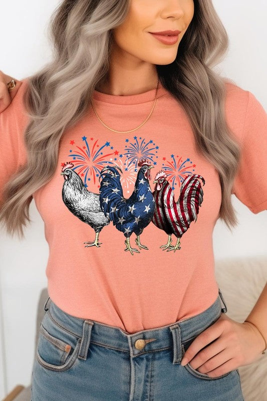 Patriotic USA Chicken Tee