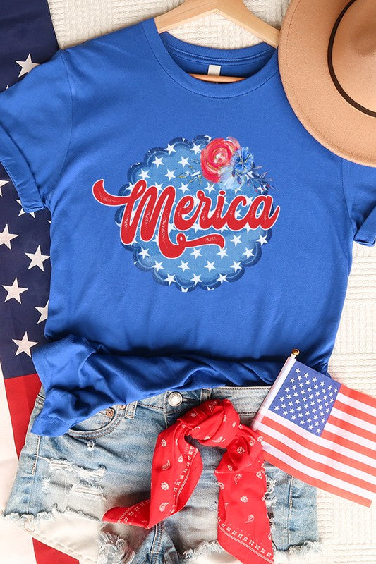 Patriotic Merica Graphic Tee