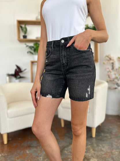 Judy Blue High Waist Rigid Magic Denim Shorts