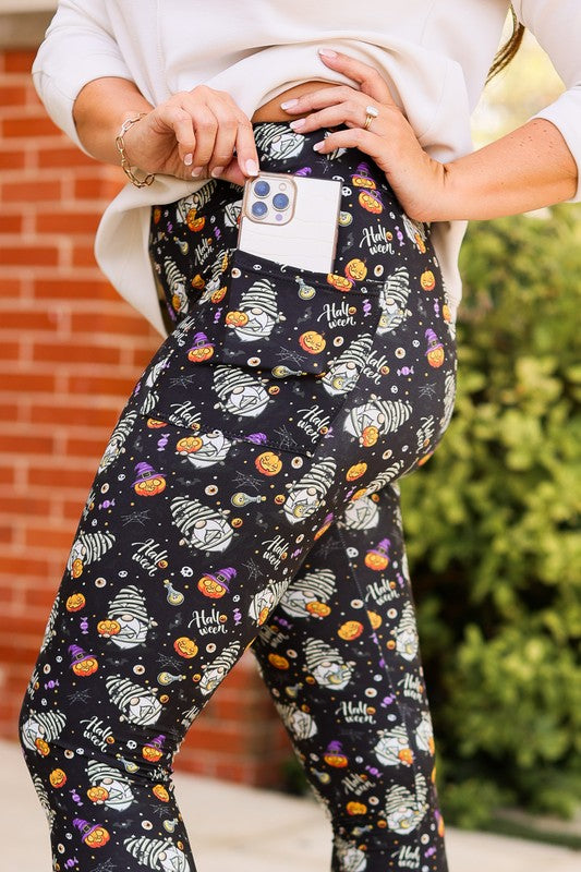 Halloween Gnome Full Length Leggings