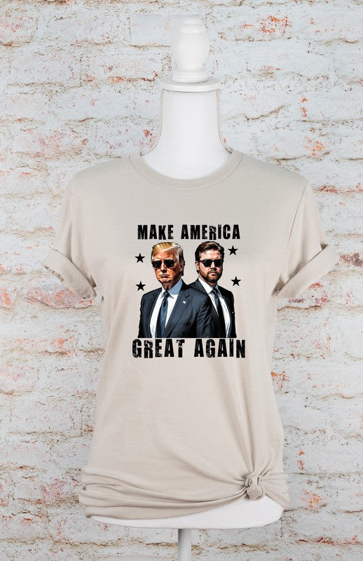 Make America Great Again Trump Vance Tee-Plus