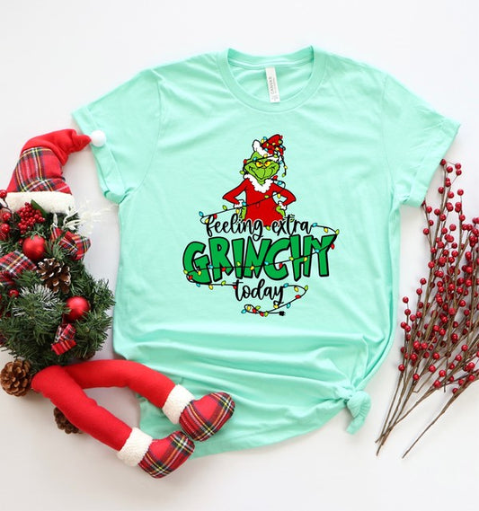 Feeling Extra Grinchy Today Tee-Plus