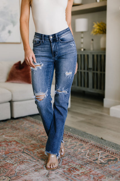 O'Hara Destroyed Judy Blue Straight Jeans