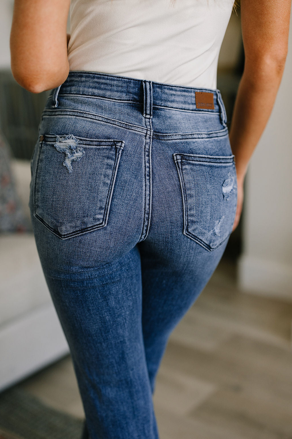 O'Hara Destroyed Judy Blue Straight Jeans