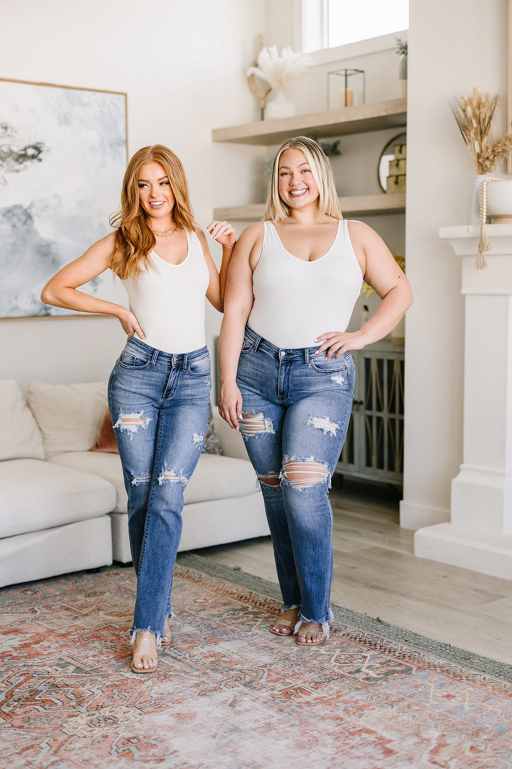 O'Hara Destroyed Judy Blue Straight Jeans