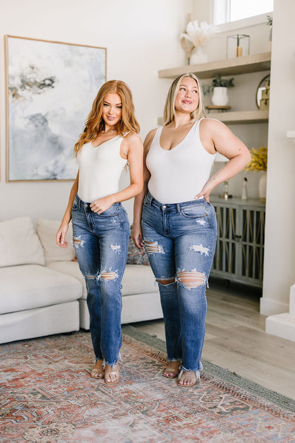 O'Hara Destroyed Judy Blue Straight Jeans