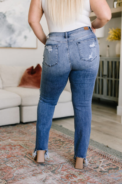 O'Hara Destroyed Judy Blue Straight Jeans