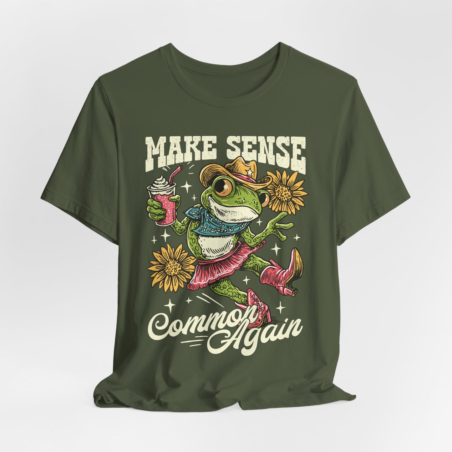 Make Sense Common Again Frog T-Shirt
