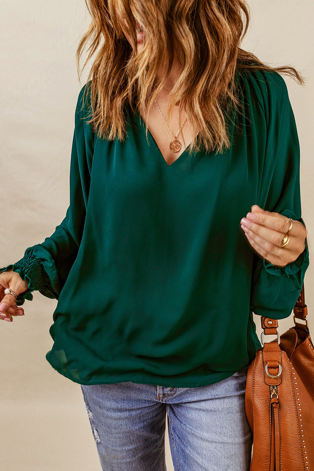 Lantern Sleeve Blouse