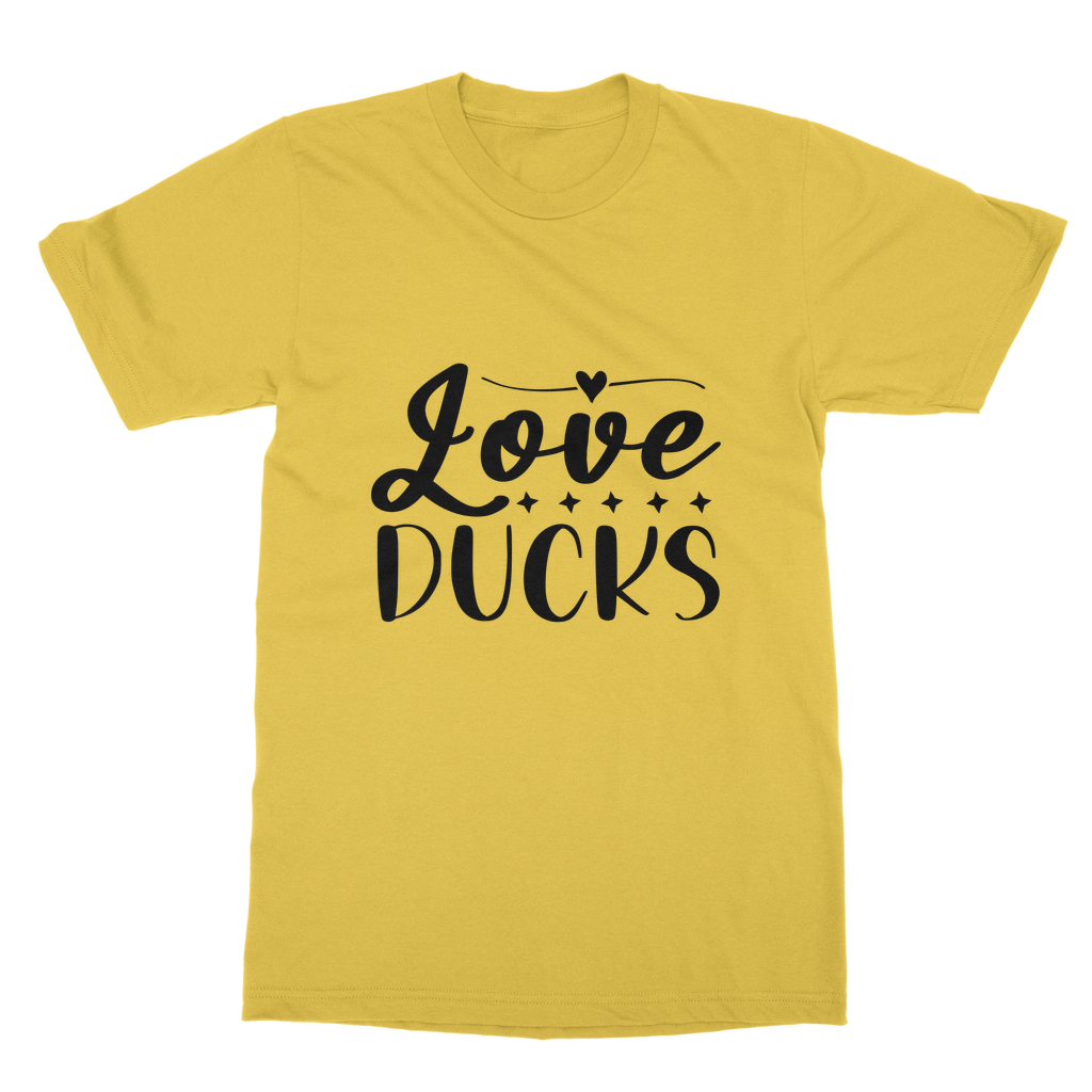Love Ducks Classic Adult T-Shirt