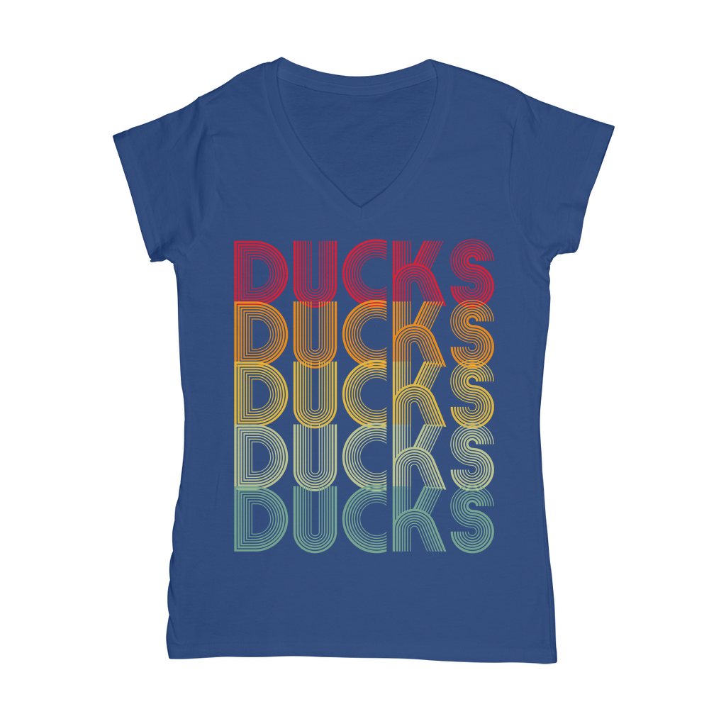 Ducks Ducks Ducks Classic Women's V-Neck T-Shirt