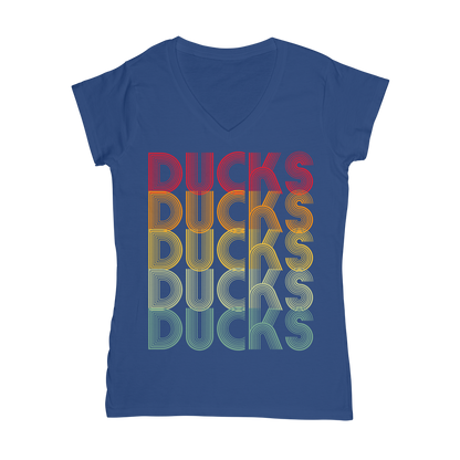 Ducks Ducks Ducks Classic Women's V-Neck T-Shirt