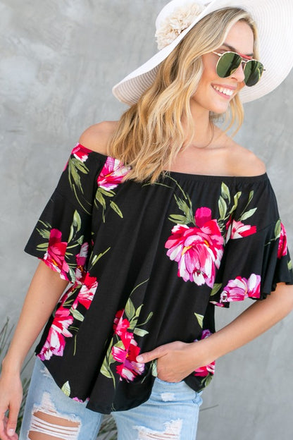 FLORAL OFF SHOULDER TOP