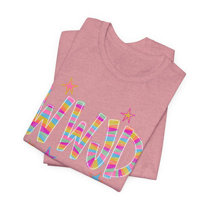 WWJD Rainbow Graphic Tee