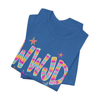WWJD Rainbow Graphic Tee