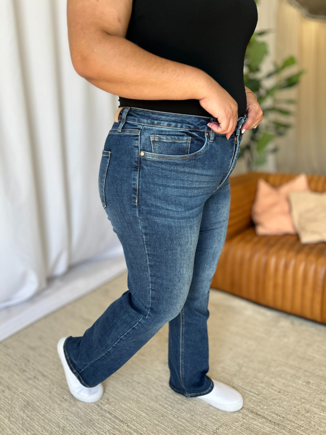 RFM High Rise Straight Tummy Control Jeans