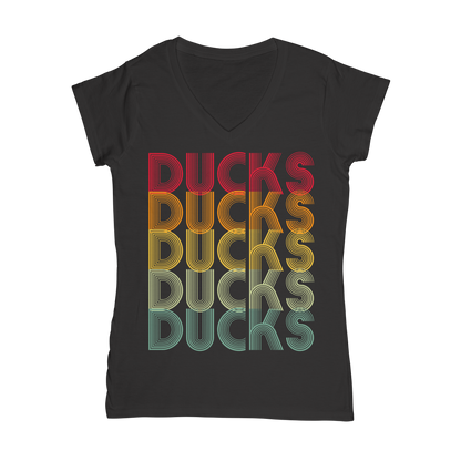 Ducks Ducks Ducks Classic Women's V-Neck T-Shirt