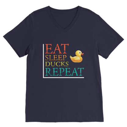 Eat Sleep Ducks Repeat Classic V-Neck T-Shirt
