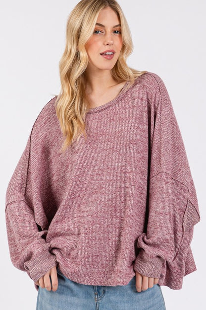 SAGE + FIG Batwing Oversize Top