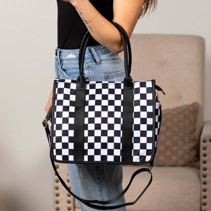 Dallas Checkered Tote