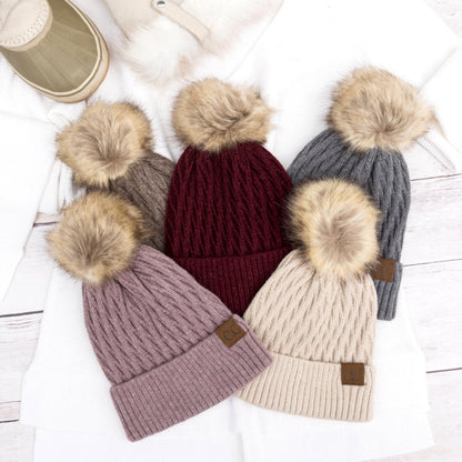 C.C® Honeycomb Pom Beanie