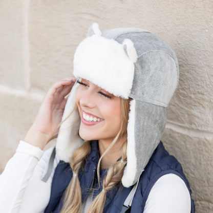 Kitten Ear Trapper Hat
