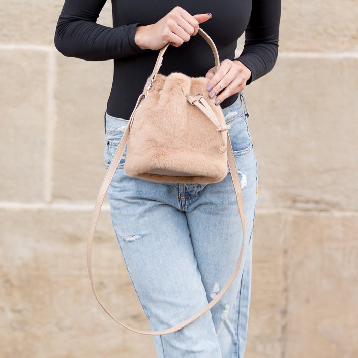 Elle Convertible Plush Top Handle Crossbody