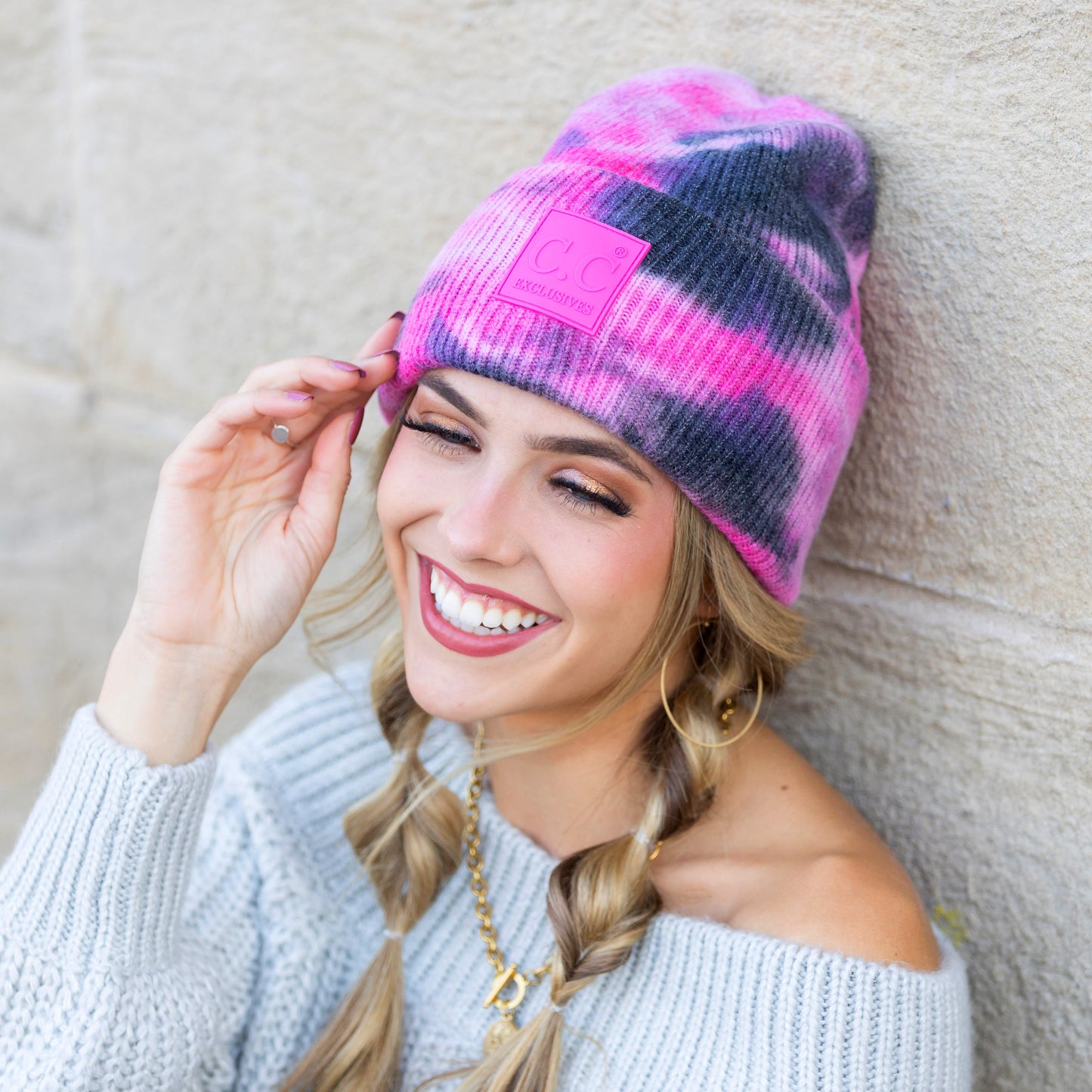 C.C® Tie Dye Boyfriend Beanie