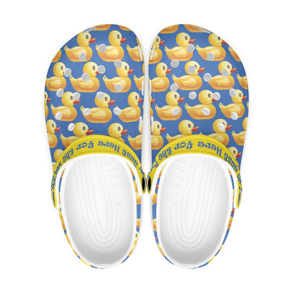 I'm just here for the ducks Clogs - Blue