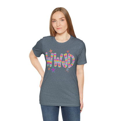 WWJD Rainbow Graphic Tee