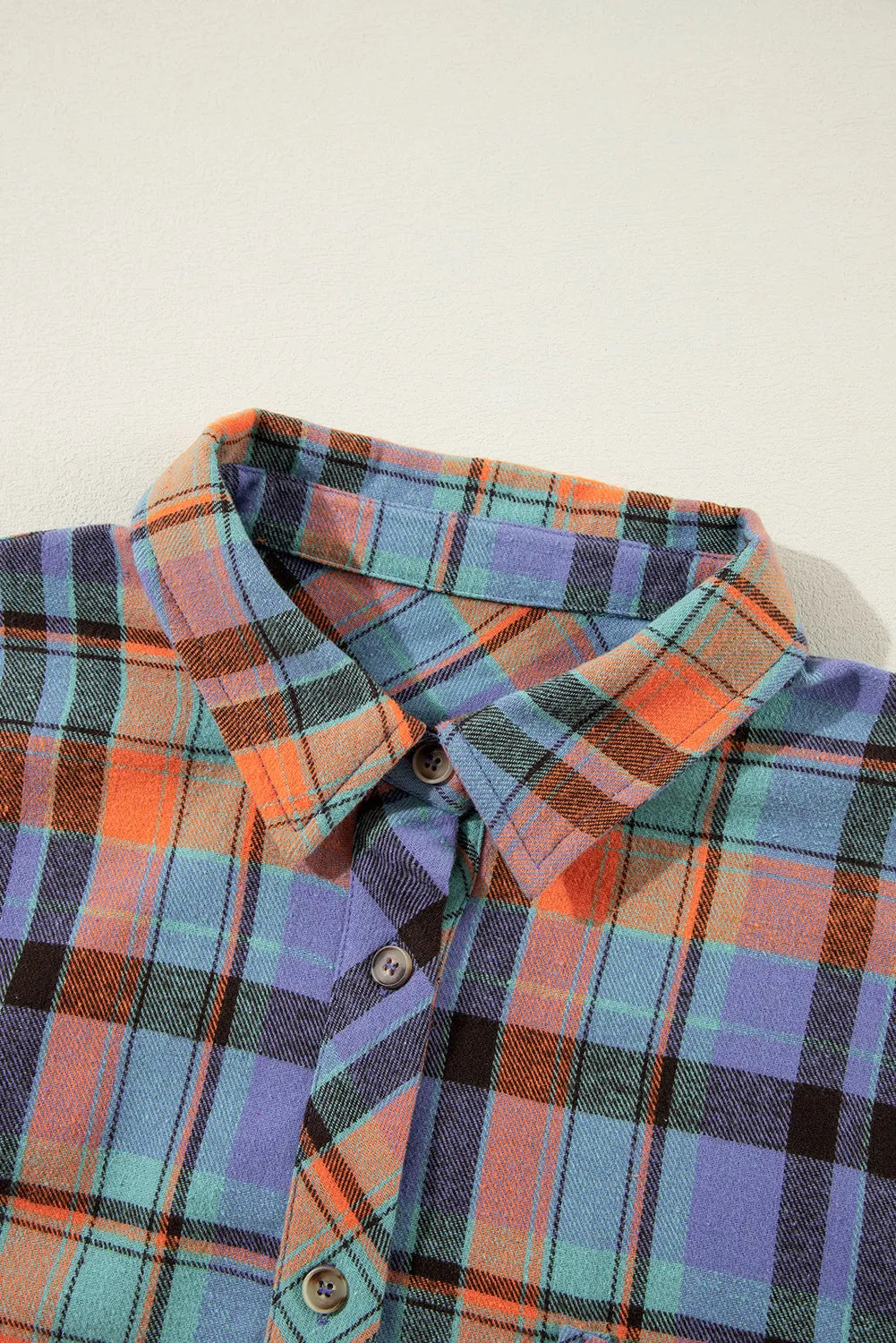 Plaid Print Button Down Shirt