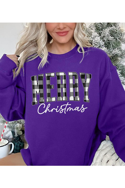 Buffalo Plaid Merry Christmas Sweatshirt