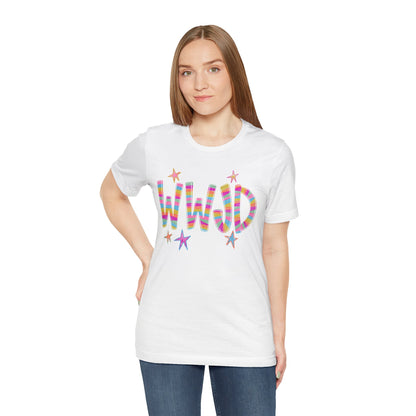 WWJD Rainbow Graphic Tee