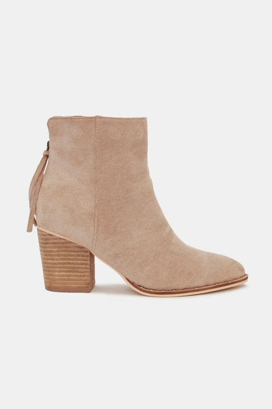 Beast Fashion Suede Ankle Booties