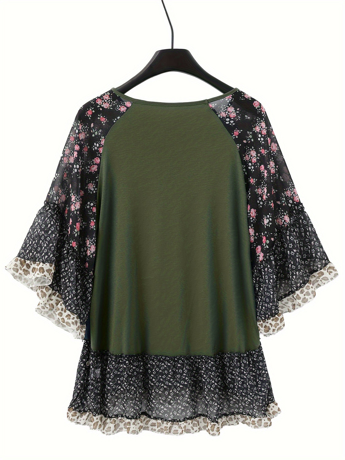 Frill Printed Blouse