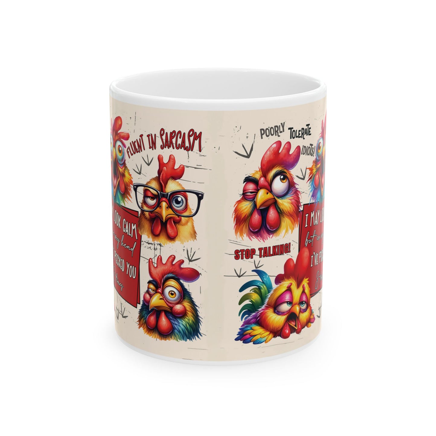 Funny Rooster Mug    (11oz/15oz)