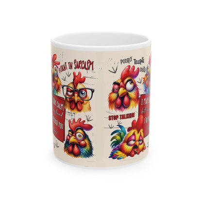 Funny Rooster Mug    (11oz/15oz)