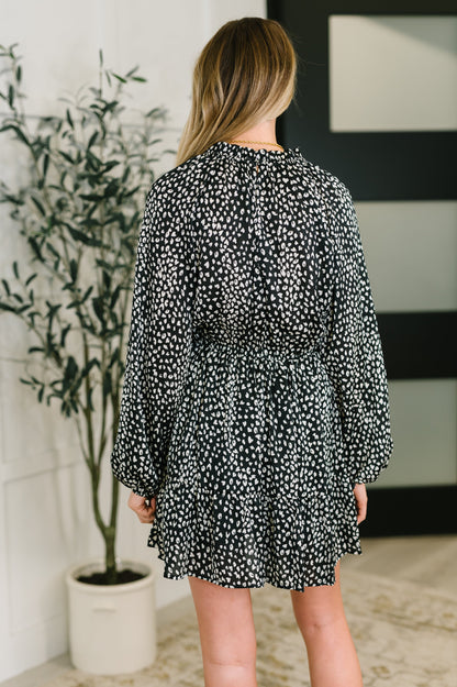 A Cheeky Little Time Tiered Dress in Black