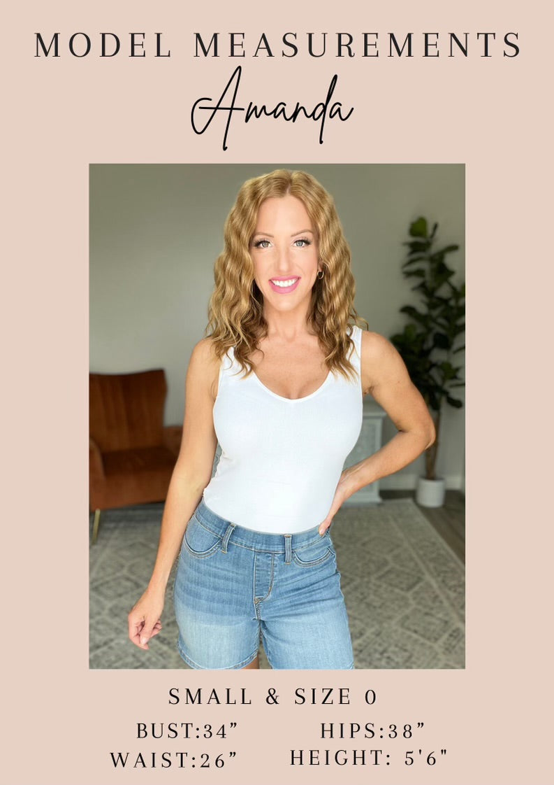 Lisa High Rise **TUMMY CONTROL** Wide Leg Crop Judy Blue Jeans in Sky Blue