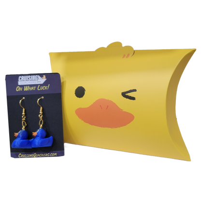 Quack Crochet Dangle Duck Earrings