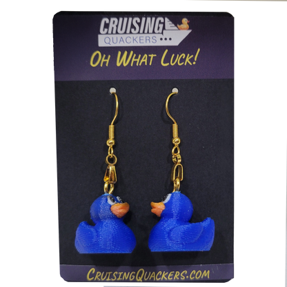 Quack Crochet Dangle Duck Earrings