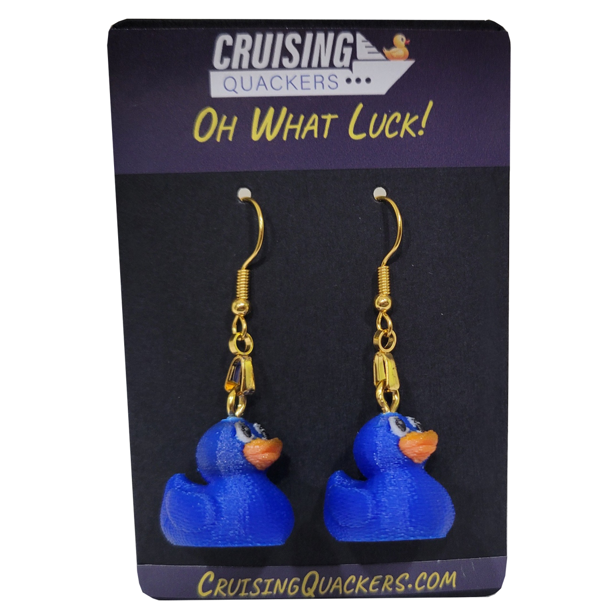 Quack Crochet Dangle Duck Earrings