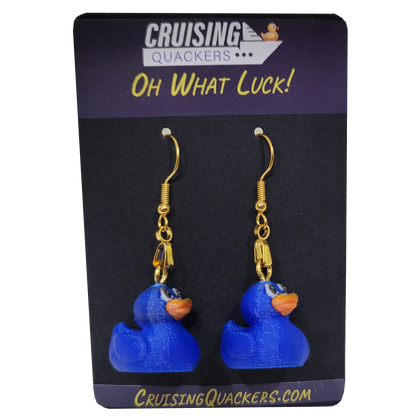 Quack Crochet Dangle Duck Earrings