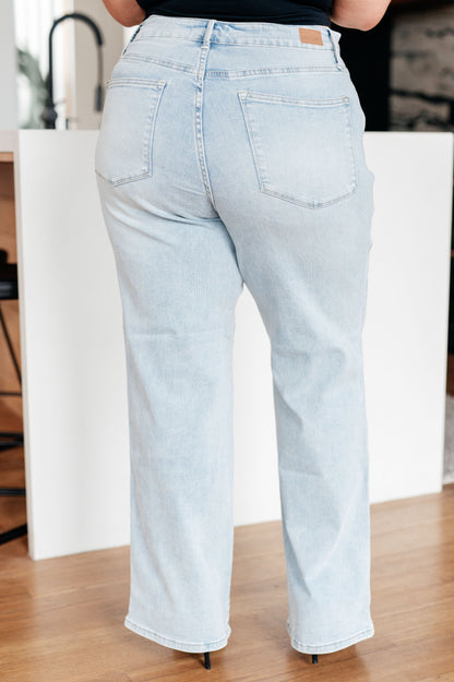 Brooke High Rise *TUMMY CONTROL*  Vintage Wash Straight Judy Blue Jeans