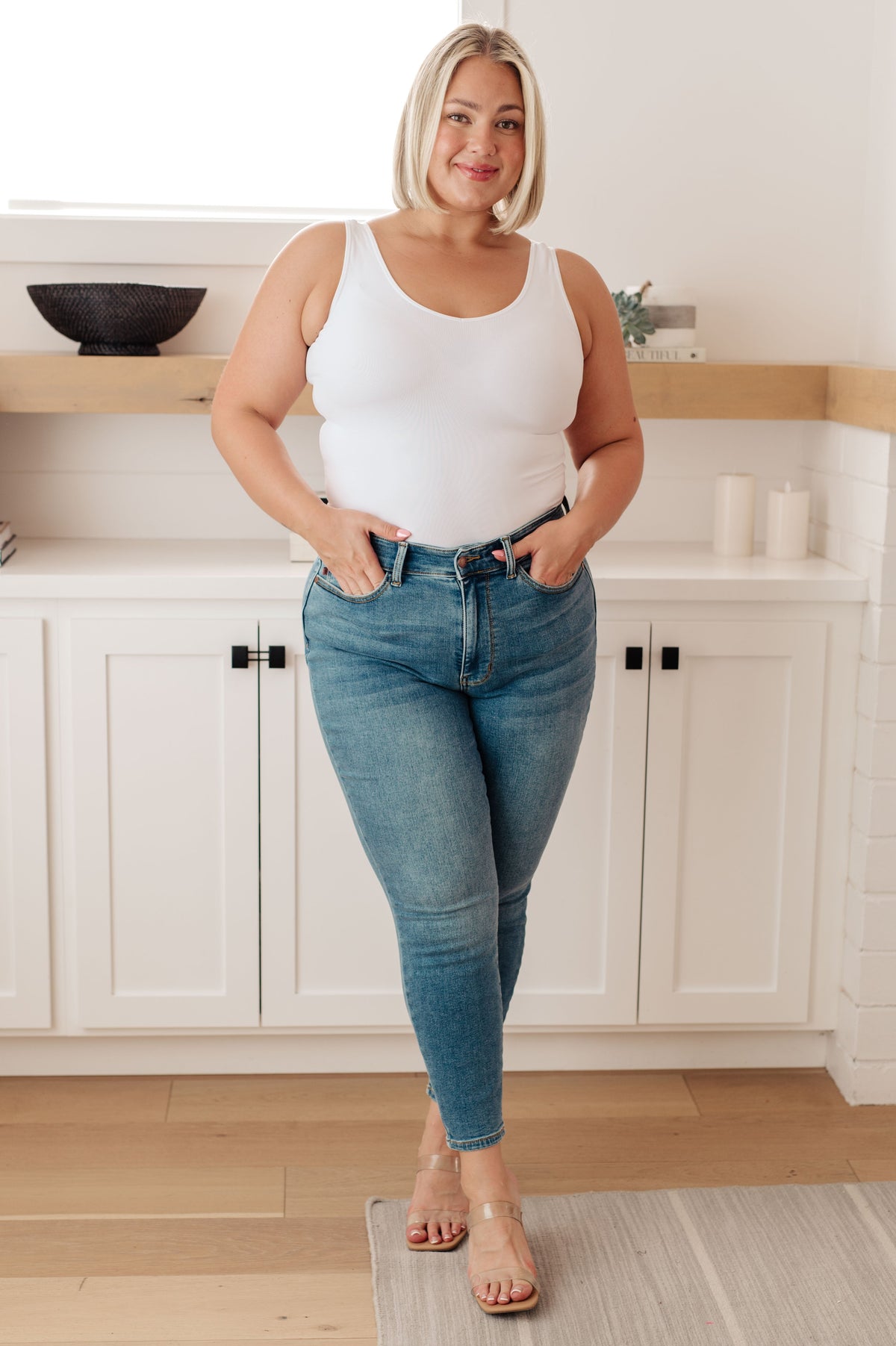 Bryant High Rise Thermal Skinny Jean By Judy Blue