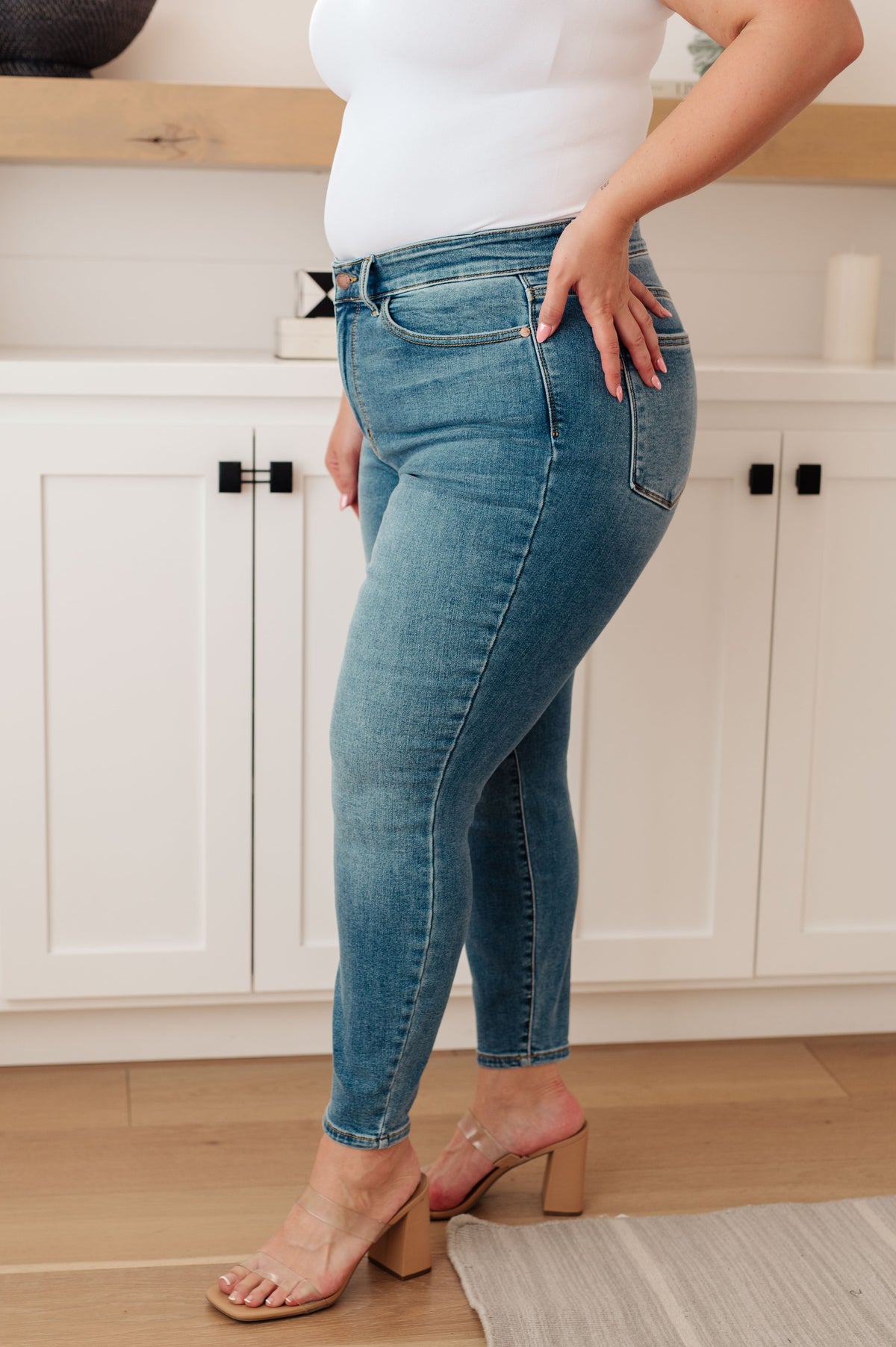 Bryant High Rise Thermal Skinny Jean By Judy Blue