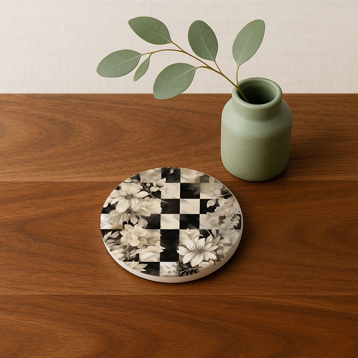 Courtly Check Coasters