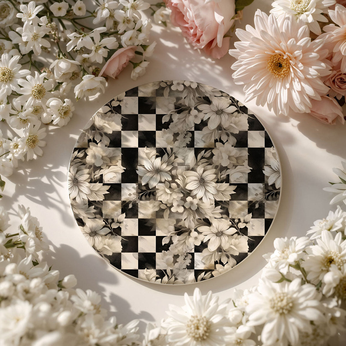 Courtly Check Coasters