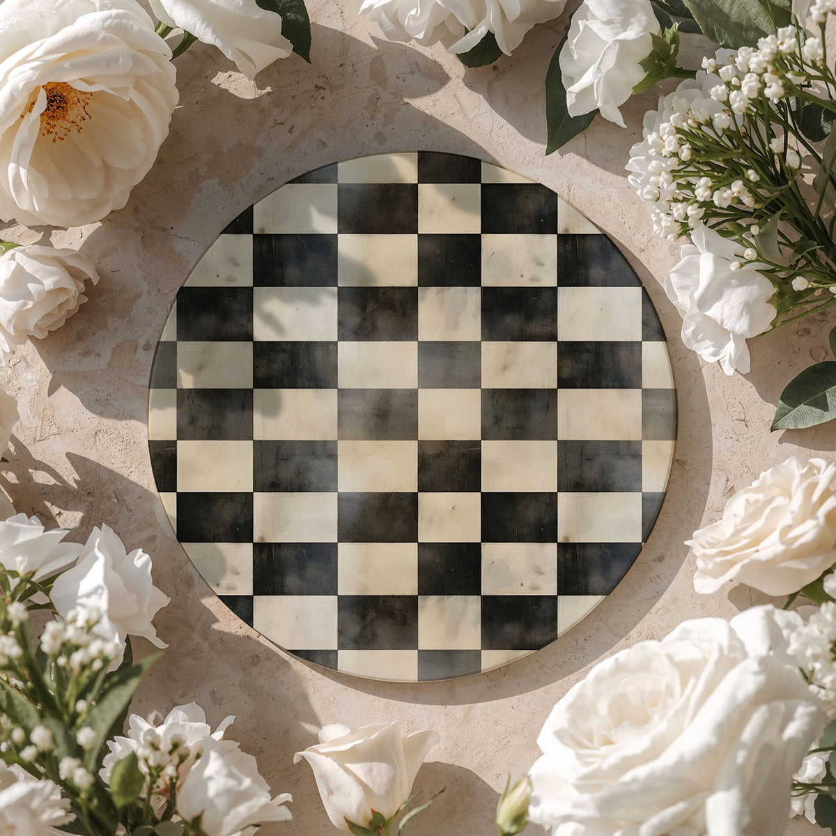 Courtly Check Coasters