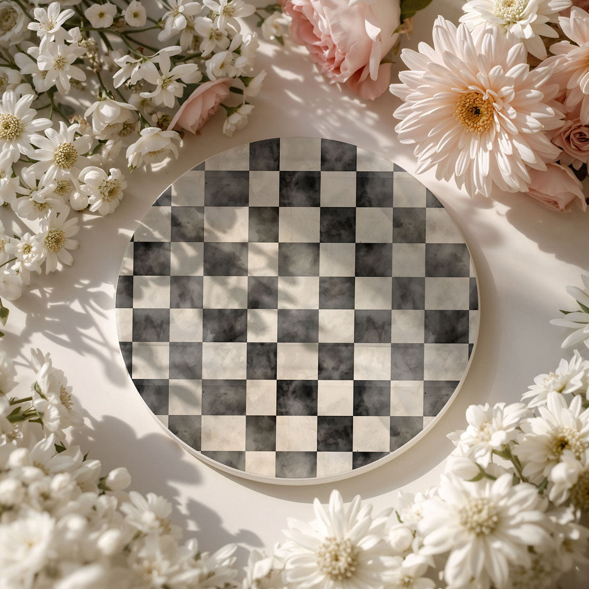 Courtly Check Coasters